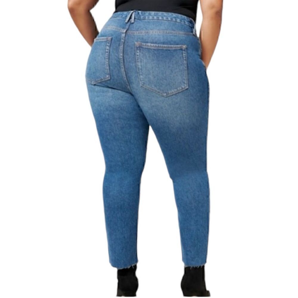 NWT Good American Good Classic Jean w/ Raw Hem Size 15 (34.5”) - Picture 3 of 11